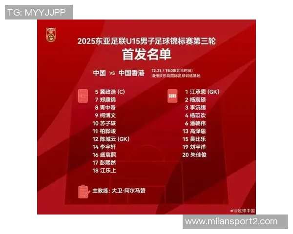 中国U15国家男子足球队参赛名单正式公布期待年轻球员展现风采 中国U15国家男子足球队参赛名单正式公布期待年轻球员展现风采